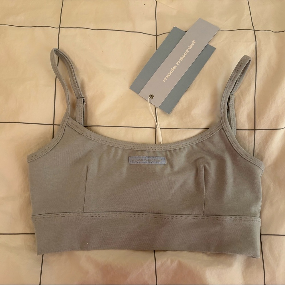 Mode Mischief Grey Bamboo Bra